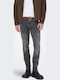 Trousers in Skinny Fit Dark Gray