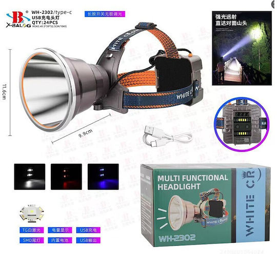 Rechargeable LED Head Flashlight