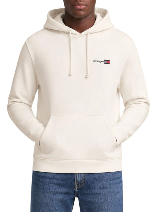 Tommy Hilfiger Hanorac cu Glugă Ancient White