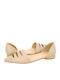 Leder Damen Ballerinas Beige