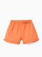 Kids Fabric Orange Shorts/Bermuda