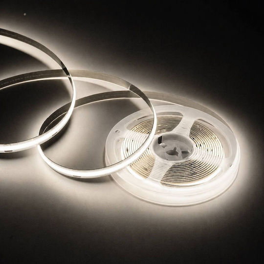 Arrango LED Strip 24V Natural White Light 5m COB Type with Power Supply
