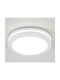 Inlight Outdoor Ceiling Light for Exterior Space with Built-In Led in White Colour 3172