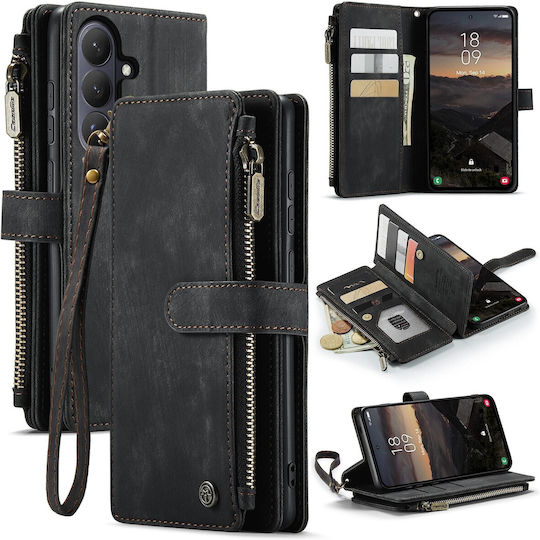 Caseme Wallet Leather / Synthetic Leather Black (Galaxy S26 Realme C30)