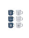 Zaros Ceramic Mug in Various Blue Colors 400ml (Various Colors)