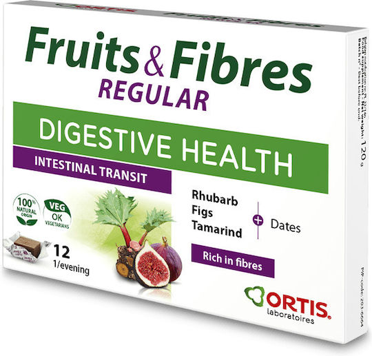 Ortis Fruits & Fibres Ειδικό Συμπλήρωμα Διατροφής 12 μερίδες