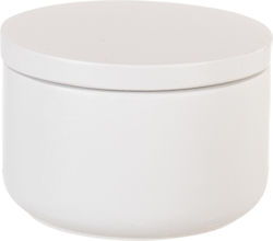 Ceramic Round Unpainted White Jewelry Box K1045 5.8x4cm Nv-1201045
