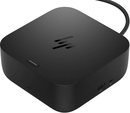 HP G6 USB-C Docking Station με HDMI/DisplayPort 4K PD Ethernet και σύνδεση 2 Οθονών Μαύρο
