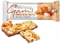 Gam's Batoane Proteice cu Aromă de Caramel Sărat 40gr