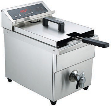 Karma Elektrische Kommerzielle Fritteuse Doppel 5kW Kapazität pro Korb 2x7lt