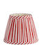Addison Ross Lampenschirm Gestreift Rotes Streifen 16cm Polyester