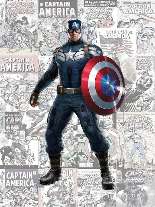 Poster Comic Captain America Cm009 40cm X 50cm