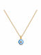 Atofio Kosmima Necklace Eye From 9 K Gold