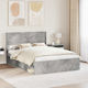 vidaXL Wooden Bed Headboard Gray 126.5x100cm