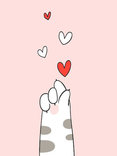 Kinderposter Cat Paw 50x40cm