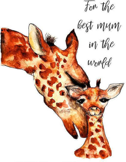 Kids Poster Best Giraffe Mom 50x40cm