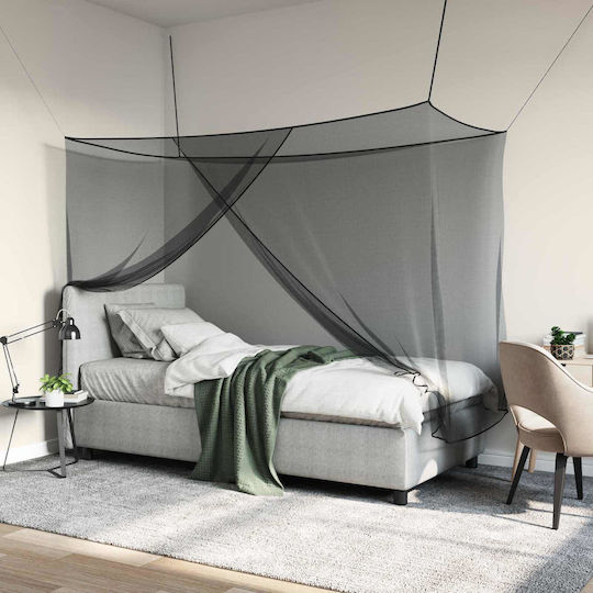 Vidaxl Camping Mosquito Nest Bed 156 Mesh Black 220 X 100 X 150 cm