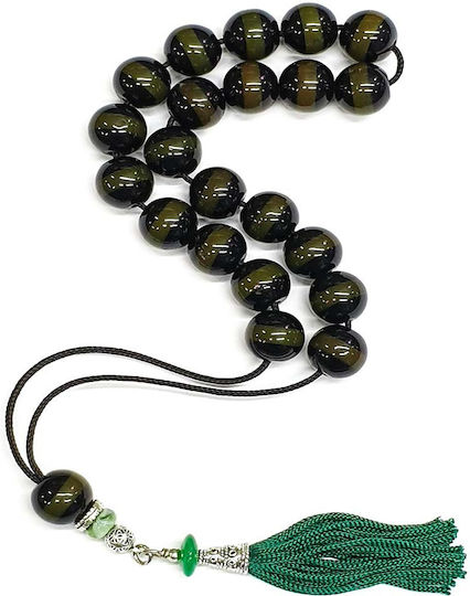 Roloi Komboloi Worry Beads with 21 Beads Made of Resin Length 31cm Multicolour