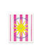Sunshine Stripe Riso Print Poster 20x15cm By Melanie Johnsson Ohh Deer