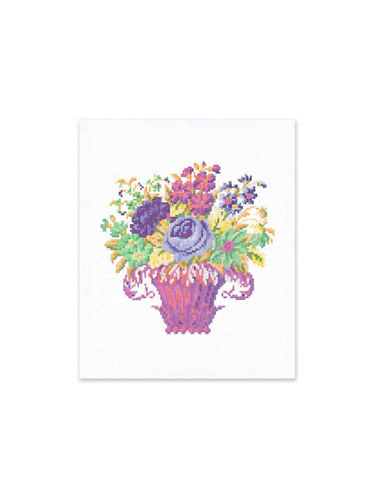 Embroidered Vase Riso Print Poster 30x25cm By Ohh Deer Ohh Deer
