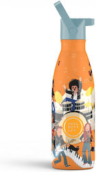 Cool Bottles Θερμός 350ml MUSIC BEAT πορτοκαλί Cool Bottles Θερμός 350ml MUSIC BEAT πορτοκαλί
