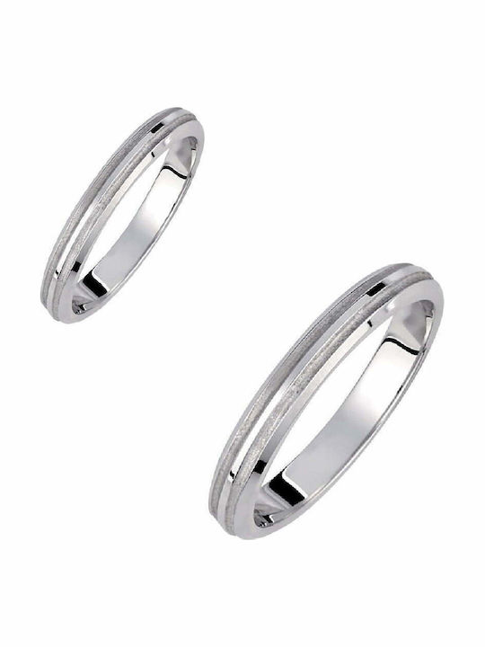 Ioannis Kosmima Set Wedding Rings From 9K White Gold