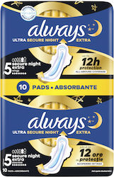 Always Ultra Secure Night Extra Absorbante cu A...