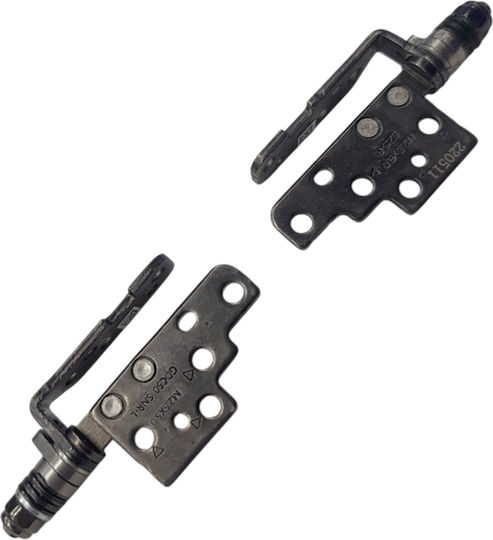 Laptop Hinges Bracket Set Dell Latitude 7520 E7520 0nvchr Nvchr 0n2nh2 N2nh2 Left & Right No Brackets Code 1-hng0852