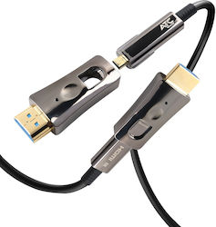 ATC 02.001.0127 HDMI 2.1 HDMI de sex masculin - HDMI de sex masculin 10m Negru ATC 02.001.0127 HDMI 2.1 HDMI de sex masculin - HDMI de sex masculin 10m Negru