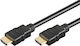 Goobay HDMI 2.0 Premium High Speed 4K 60Hz HDR Cable HDMI male - HDMI male 5m Μαύρο