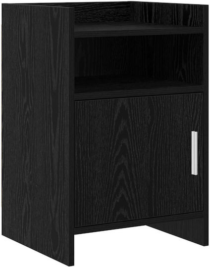 Μεταλλικό με Γυάλινη Επιφάνεια Μαύρο 40x36x60cm 8011037 Μεταλλικό με Γυάλινη Επιφάνεια Μαύρο 40x36x60cm 8011037
