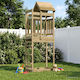 vidaXL Holzturm Spielplatzspielzeug Braune