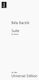 Universal Editions Bela Bartok Suite Op 14