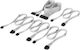 Corsair Premium Individually Sleeved Cable Whit...