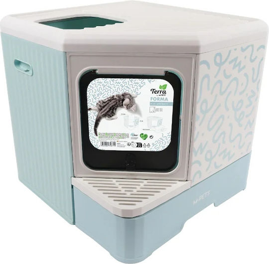 M-Pets Cat Toilet Closed for Corner Orange L50 x W52 x H48cm