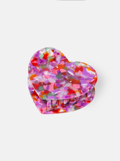 Eatmysocks Hair Clip Heart Pink