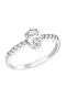 Ioannis Kosmima Single Stone Ring In 9K White Gold With Zircon
