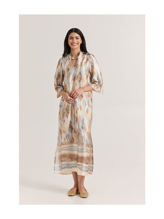 Enzzo Satin Dress All Day Light Blue