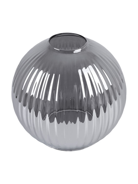 Riffle Graphite Glass Shade Small Ball 14cm
