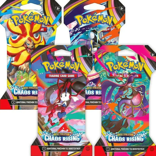 Pokemon Mega Evolution: Chaos Rising Booster Pack English Various Designs