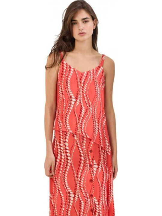 Damen Bluse Koralle