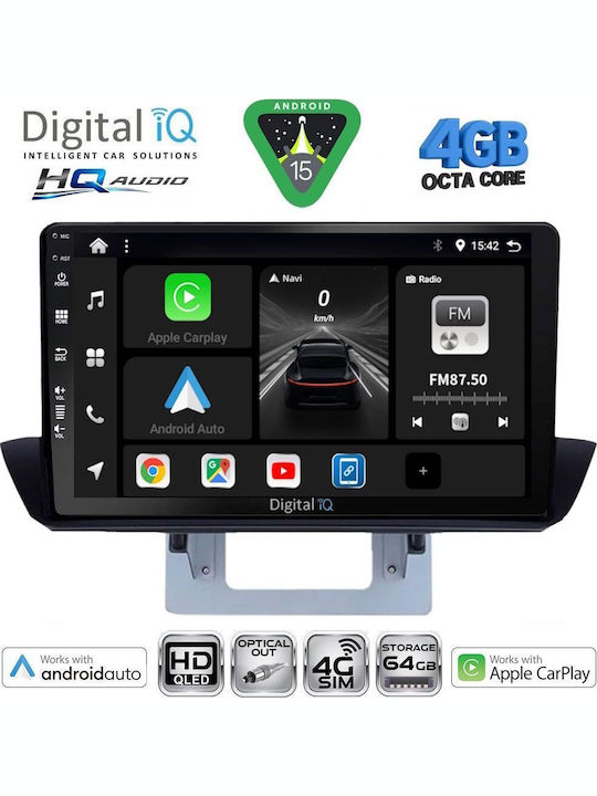 Digital IQ Car Audio System for Mazda BT-50 2012-2019 (Bluetooth/USB/WiFi/GPS/Apple CarPlay/Android Auto) with 9" Touch Screen