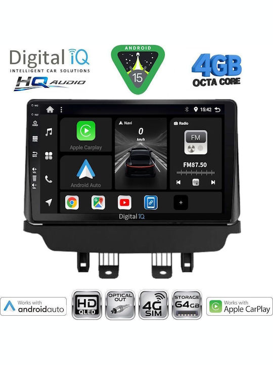 Digital IQ Car Audio System for Mazda CX-3 2014-2023 Bluetooth USB WiFi GPS Apple CarPlay Android Auto with 9" Touch Screen