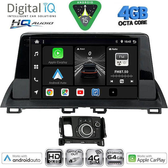 Digital IQ Ηχοσύστημα Αυτοκινήτου για Mazda CX-4 2014 (Bluetooth/USB/WiFi/GPS/Apple-Carplay/Android-Auto) με Οθόνη Αφής 9"