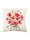 ecarla Dekorativer Kissenbezug Poppy Bouquet 45x45cm