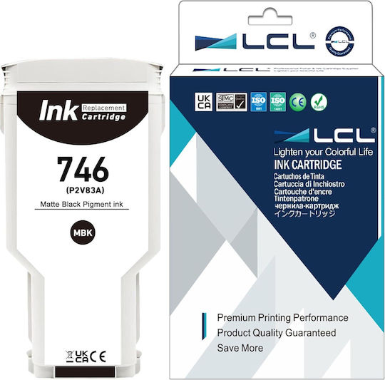 Ink Lcl 746 Replacement For Hp 746 Black Matte P2v83a 300 Ml Designjet Z6 Z9+