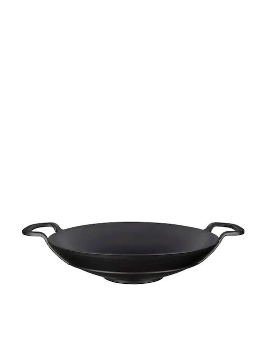 Lava Lava Wok aus Gusseisen mit Emaille Innenbeschichtung 38cm