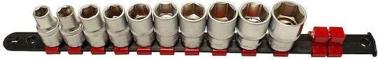KROFtools Prize Socluri Cu Canelură Cu Gazdă Cadru 1/2" Set 10 Bucăți