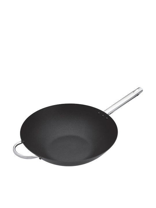 Kitchen Craft Wok aus Kohlenstoffstahl mit Antihaftbeschichtung 35,5cm