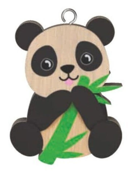 Wooden Keychain Panda Wooden Keyring K1957 Global Journey Gifts 5035743019571